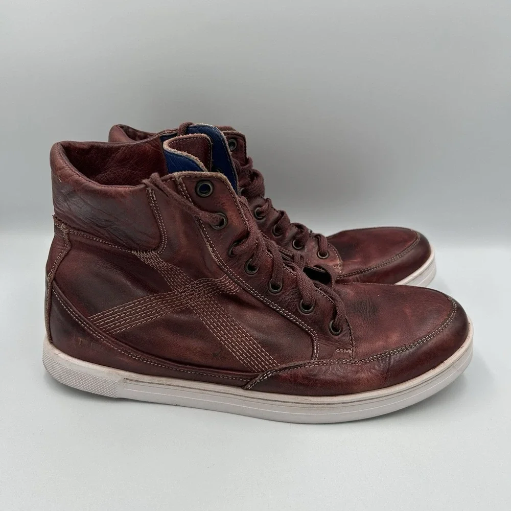Bed Stu‎ Men's Lordmind Distressed Leather Sneaker Boots Size 9